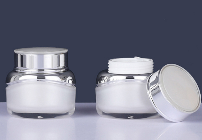 Oval Empty Cosmetic Cream Jar