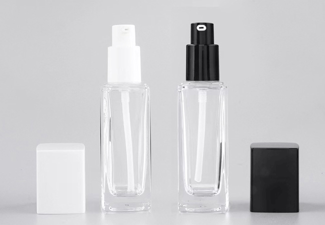 Square Body Lotion Bottles with Pump