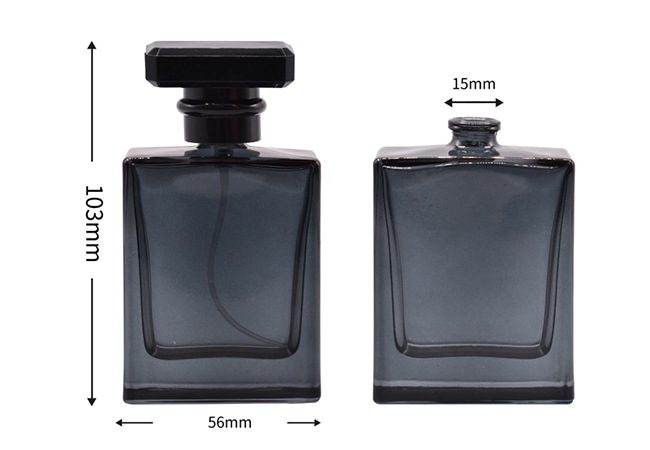 50ml Flat Square Spray Perfume Bottle
