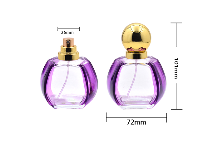 50ml Round Shape Perfume Spray Bottle