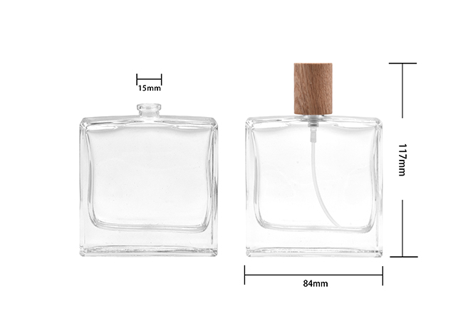 50ml Square Perfume Glass Bottle